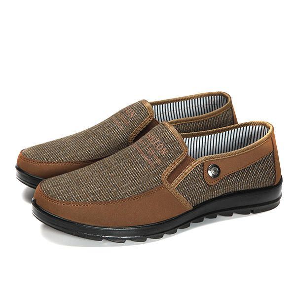 Heren Slip On Soft Casual Suède Schoenen Platte Outdoor Loafers