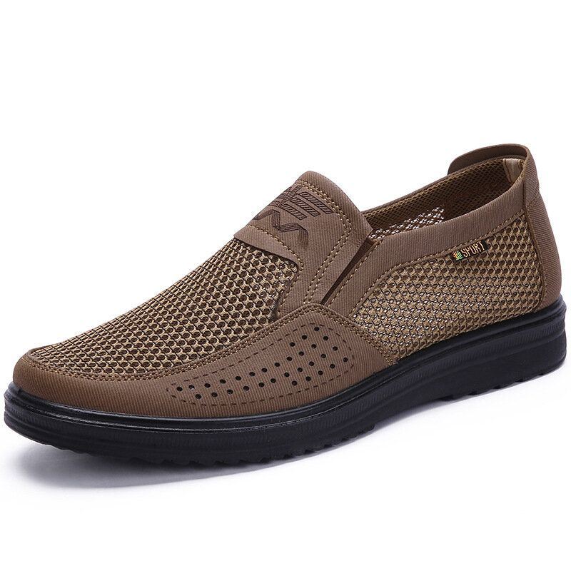 Heren Stof Mesh Comfortabele Ademende Slip On Casual Flats