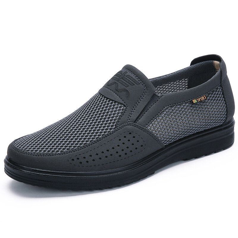 Heren Stof Mesh Comfortabele Ademende Slip On Casual Flats