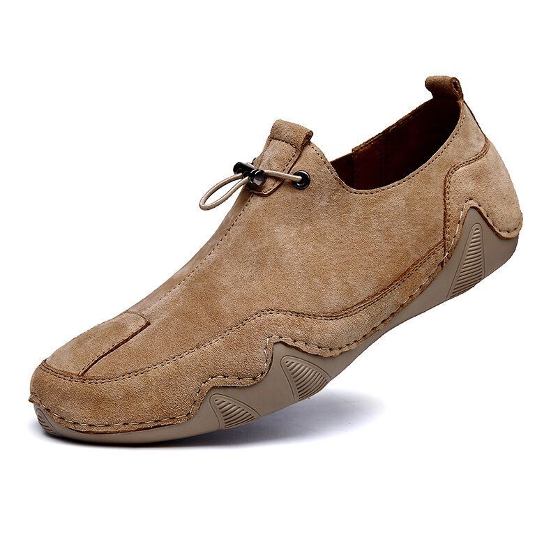 Heren Suede Antislip Slip On Casual Wandelschoenen