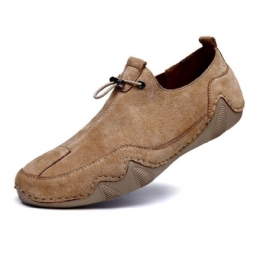 Heren Suede Antislip Slip On Casual Wandelschoenen