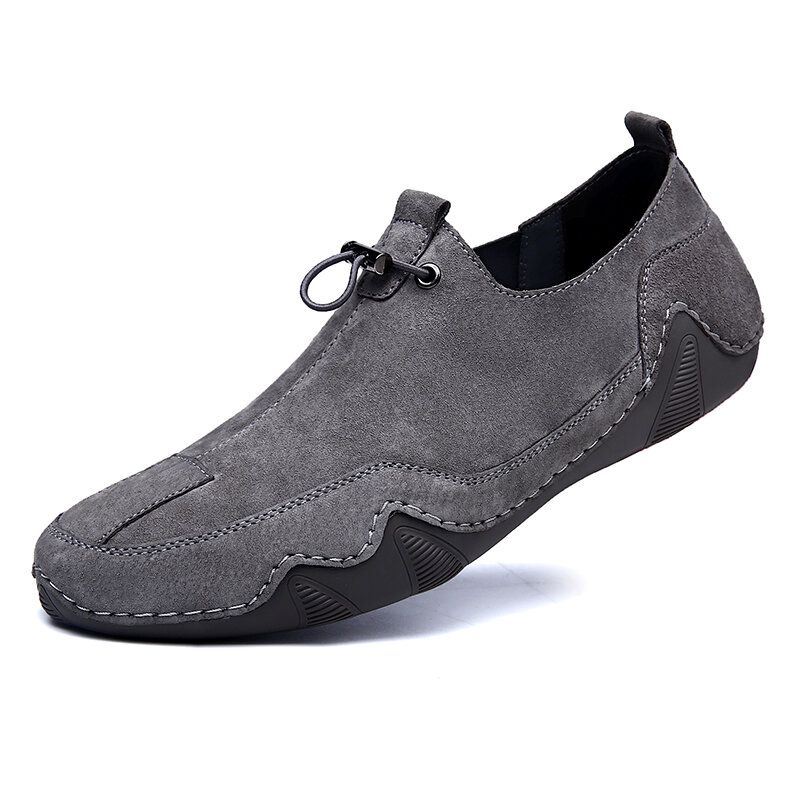 Heren Suede Antislip Slip On Casual Wandelschoenen