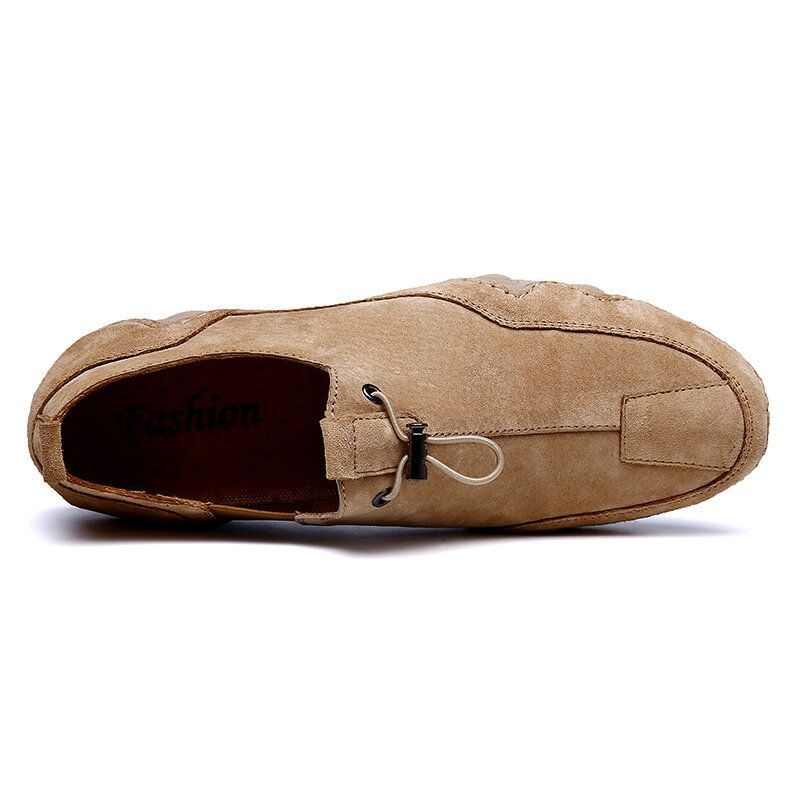 Heren Suede Antislip Slip On Casual Wandelschoenen