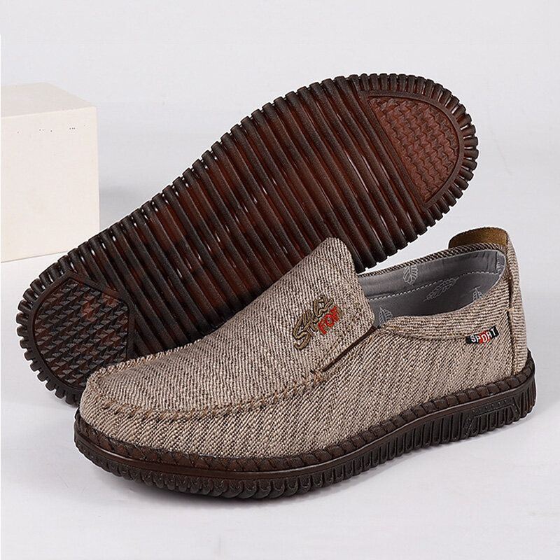 Heren Uitgehold Ademende Zachte Zool Antislip Oude Peking Casual Schoenen