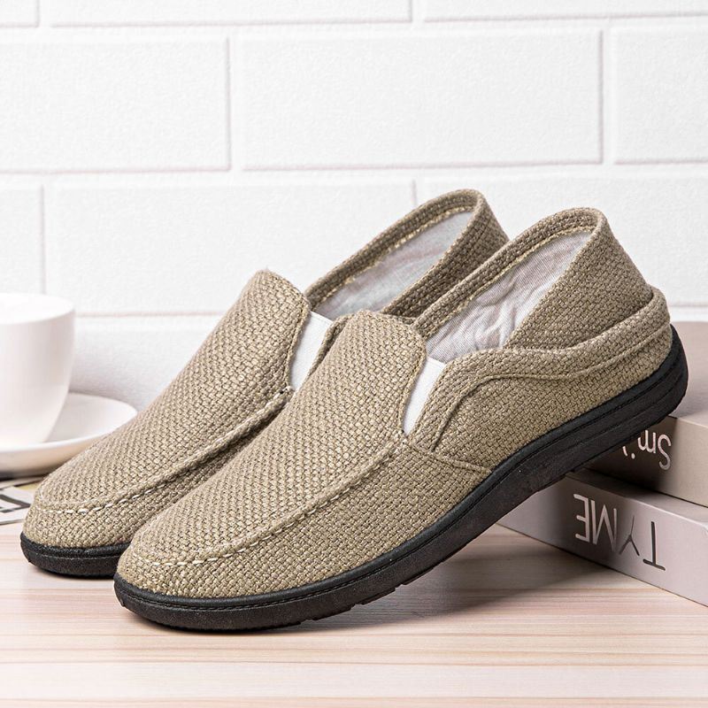 Heren Wearable Slip On Casual Driving Loafers Shoes Met Zachte Zolen