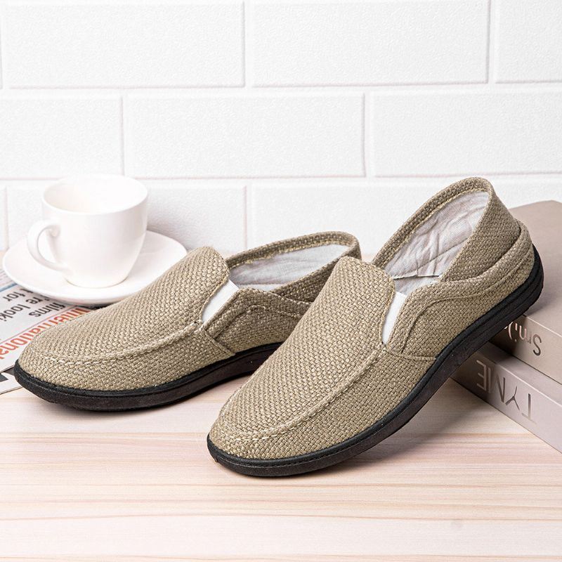 Heren Wearable Slip On Casual Driving Loafers Shoes Met Zachte Zolen