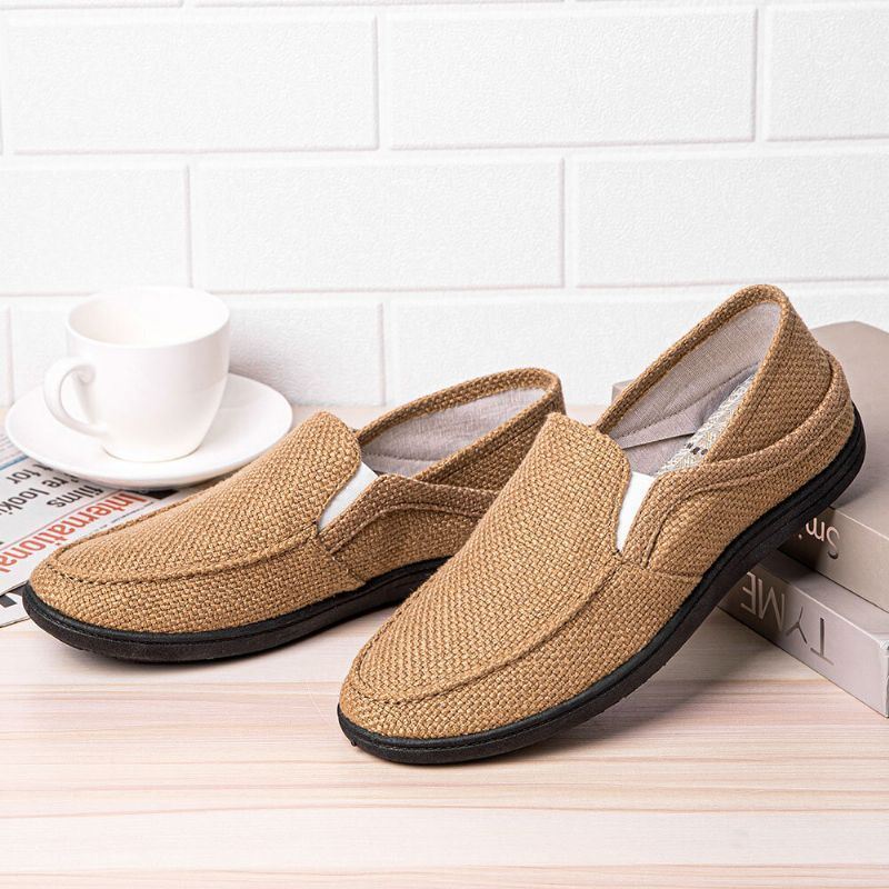 Heren Wearable Slip On Casual Driving Loafers Shoes Met Zachte Zolen