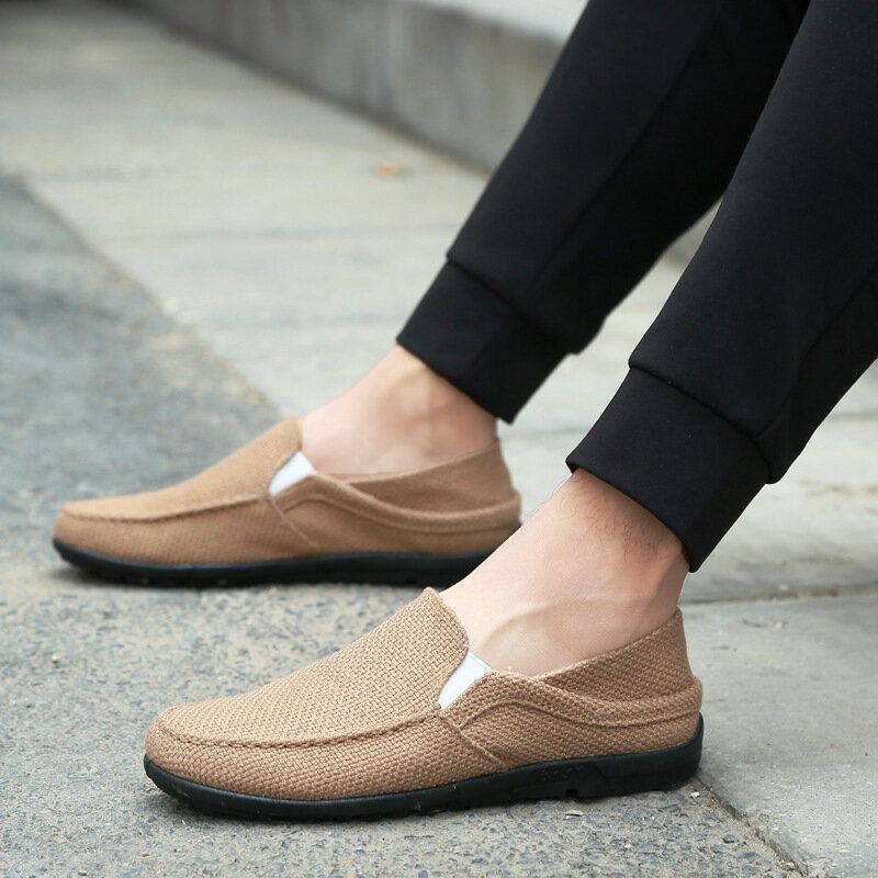 Heren Wearable Slip On Casual Driving Loafers Shoes Met Zachte Zolen