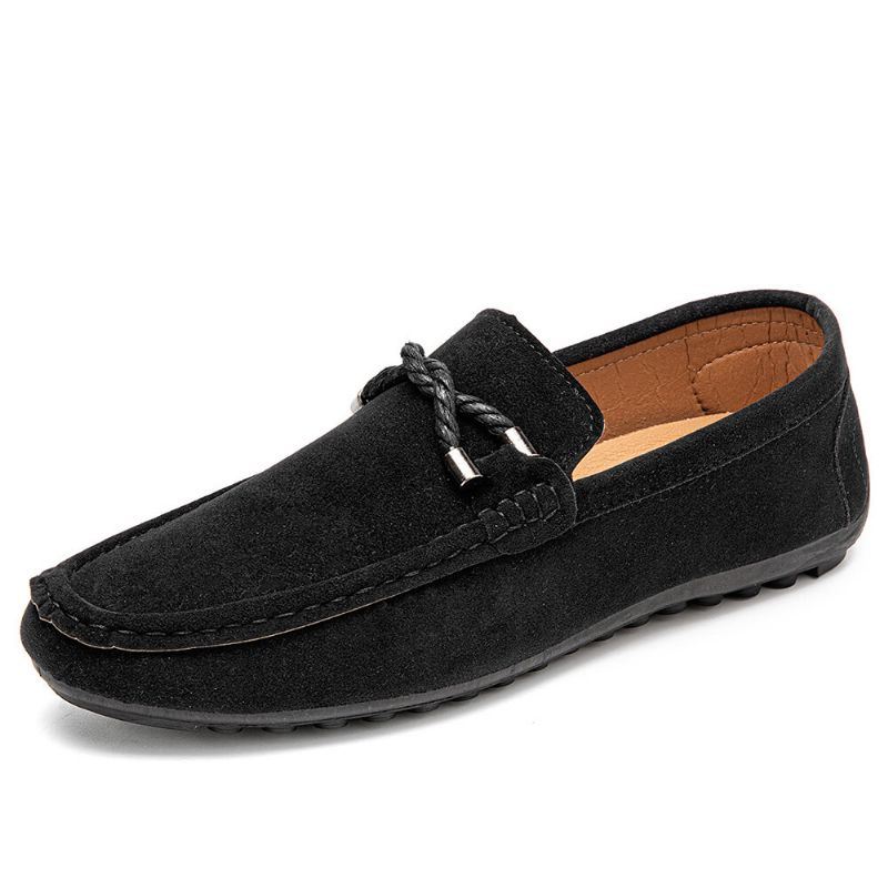 Heren Zachte Zolen Rijden Canvas Slip Op Casual Loafers Schoenen