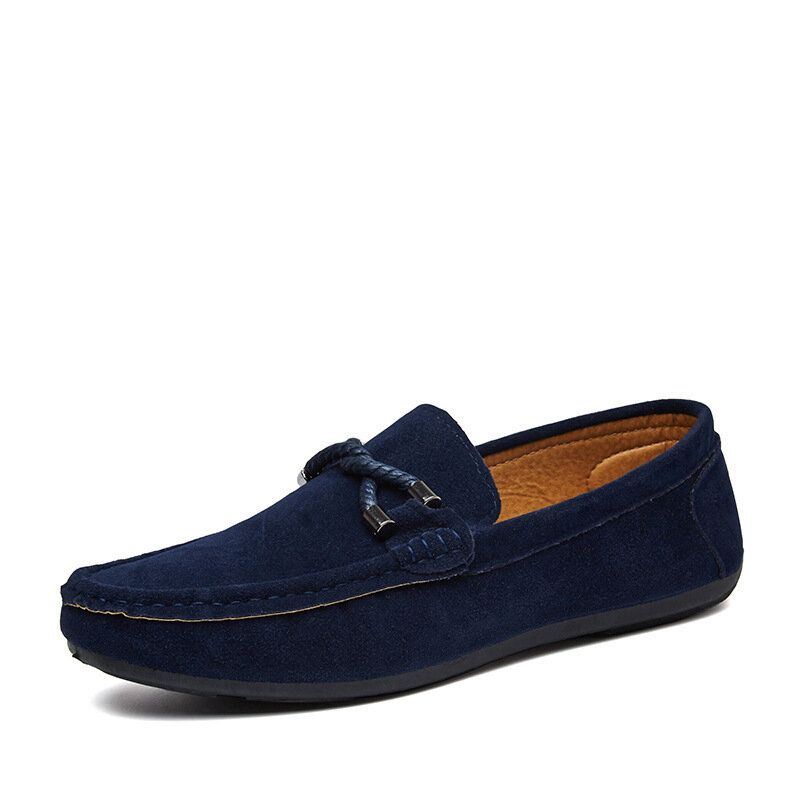 Heren Zachte Zolen Rijden Canvas Slip Op Casual Loafers Schoenen