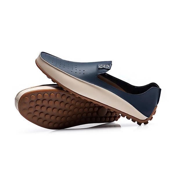 Herenschoenen Outdoor Casual Ronde Neus Slip Op Ademende Flats