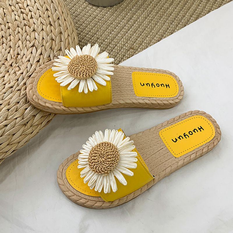 Daisy Decor Draagbare Comfortabele Strandslippers Voor Dames