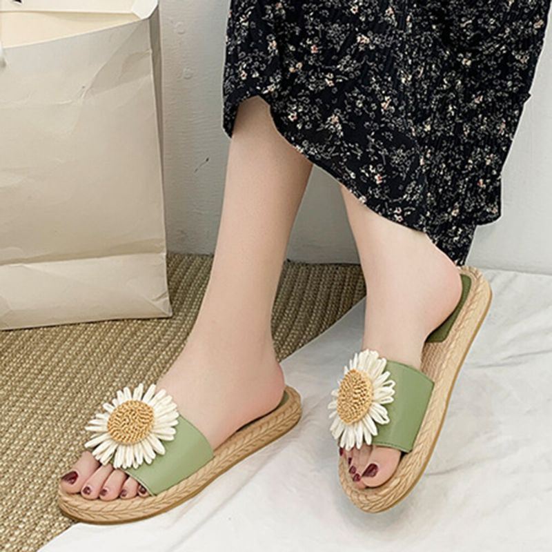 Daisy Decor Draagbare Comfortabele Strandslippers Voor Dames