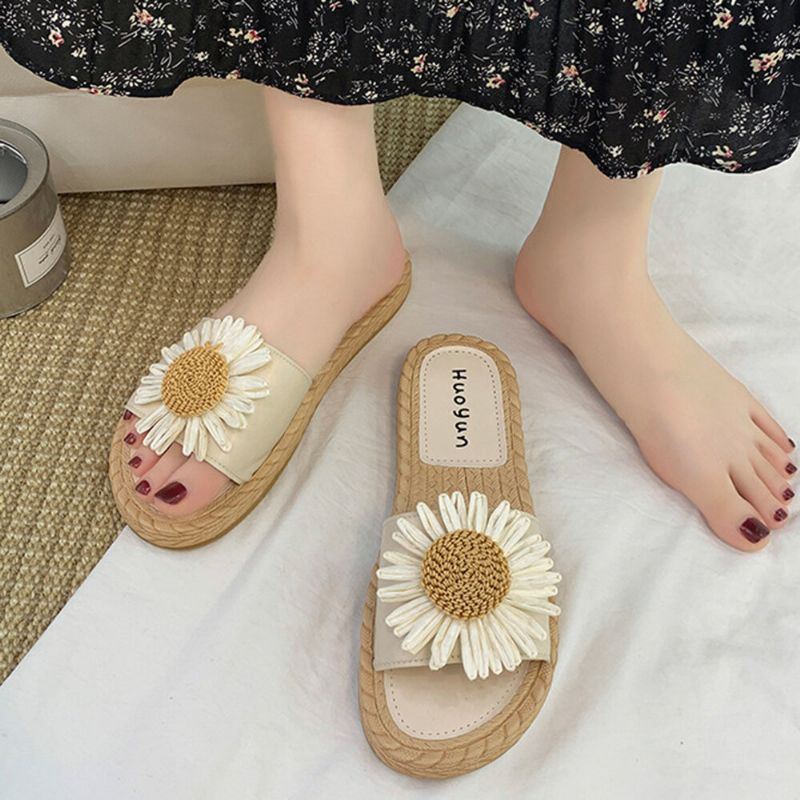 Daisy Decor Draagbare Comfortabele Strandslippers Voor Dames