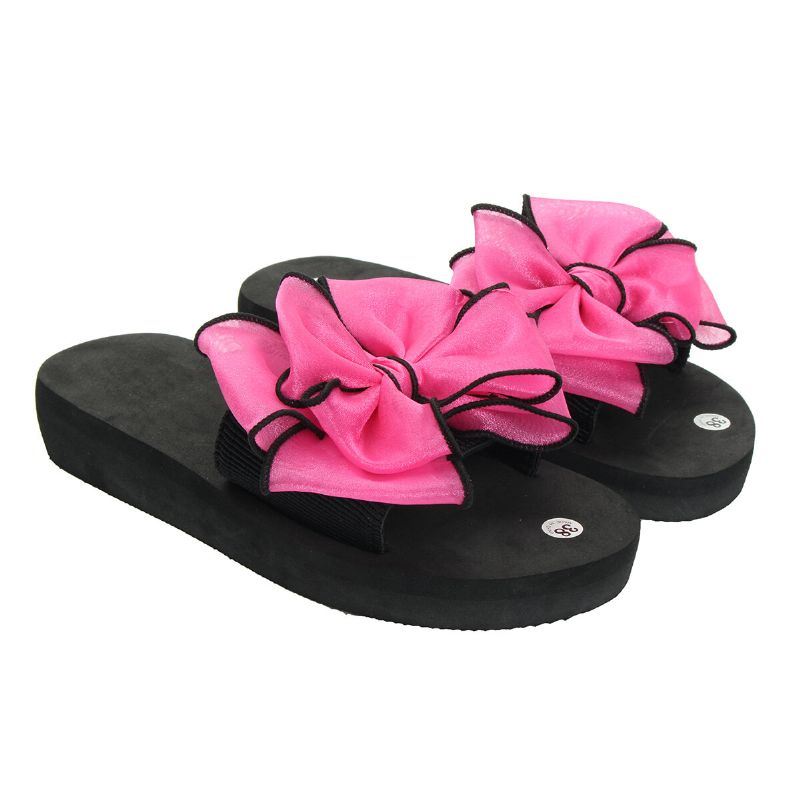 Dames Bloem Decoratie Open Teen Casual Zomer Strand Slippers