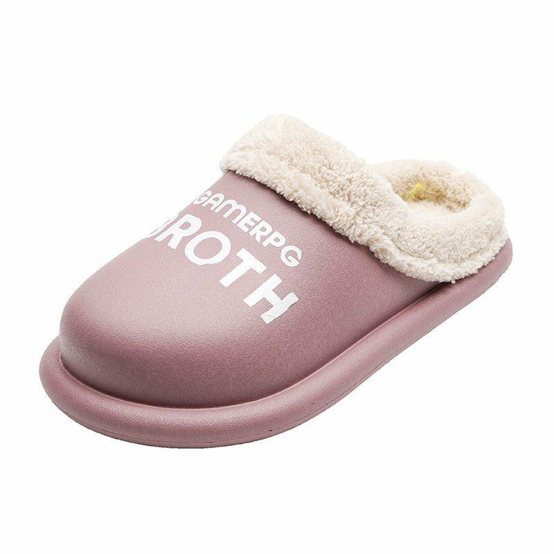 Dames Comfortabele Winter Warme Waterdichte Pluche Indoor Slippers