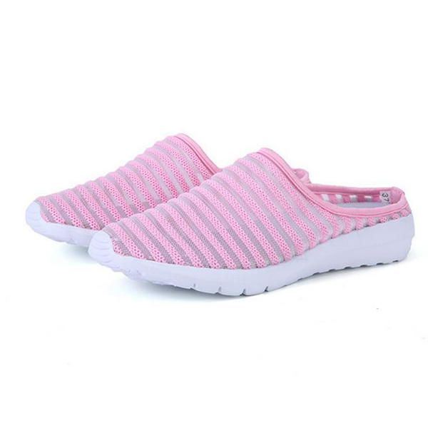 Dames Mesh Ademende Casual Hollow Out Zomer Slipper Sandalen