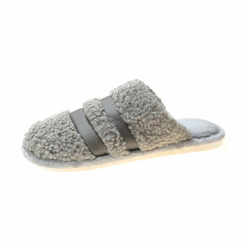 Dames Warme Gevoerde Antislip Home Pluche Katoenen Pantoffels