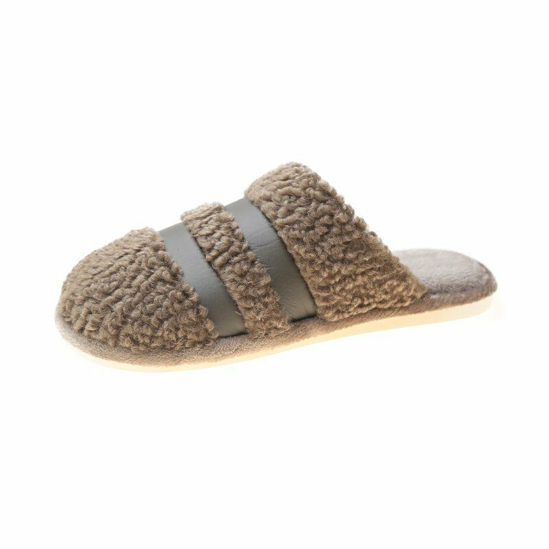 Dames Warme Gevoerde Antislip Home Pluche Katoenen Pantoffels