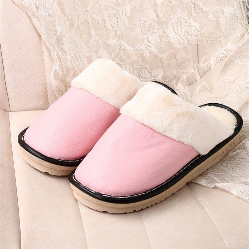 Dames Warme Voering Waterdicht Antislip Backless Winter Indoor Slippers