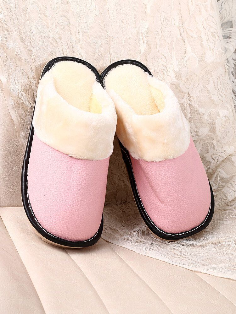 Dames Warme Voering Waterdicht Antislip Backless Winter Indoor Slippers