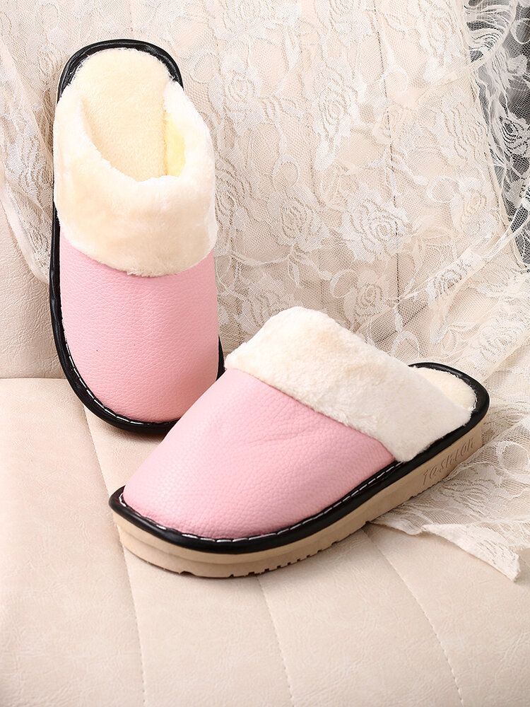 Dames Warme Voering Waterdicht Antislip Backless Winter Indoor Slippers