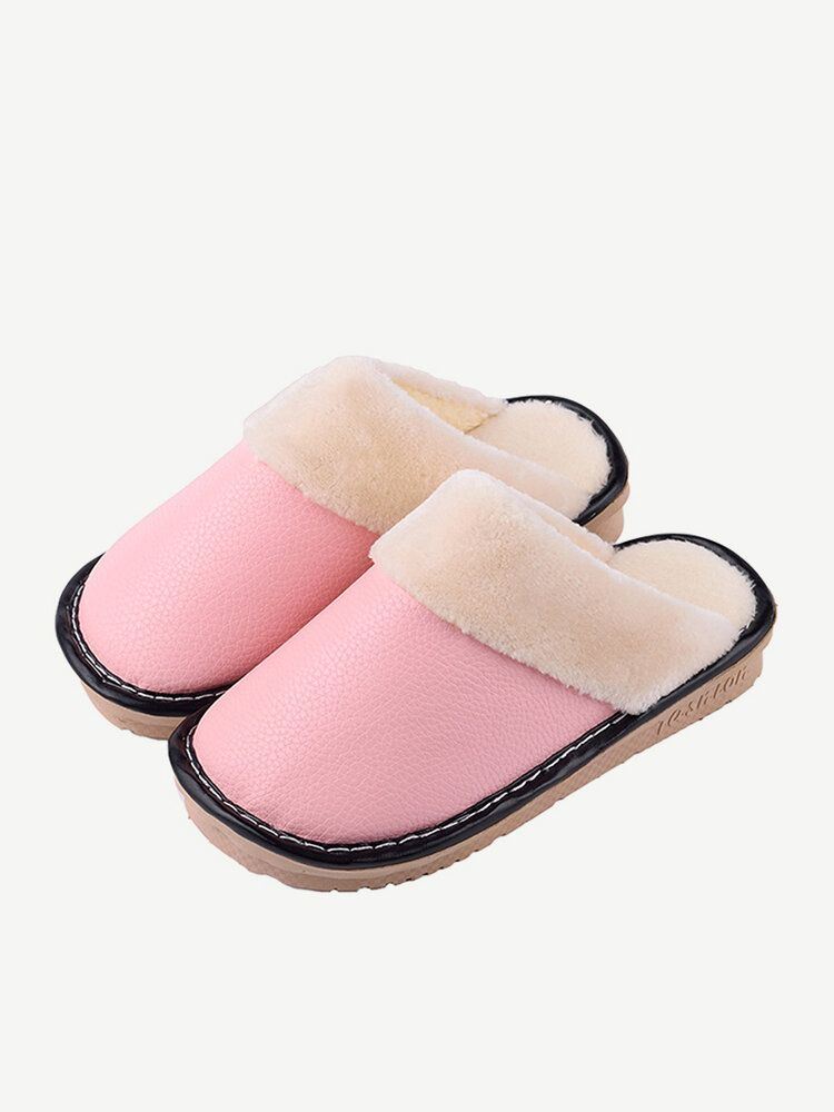 Dames Warme Voering Waterdicht Antislip Backless Winter Indoor Slippers