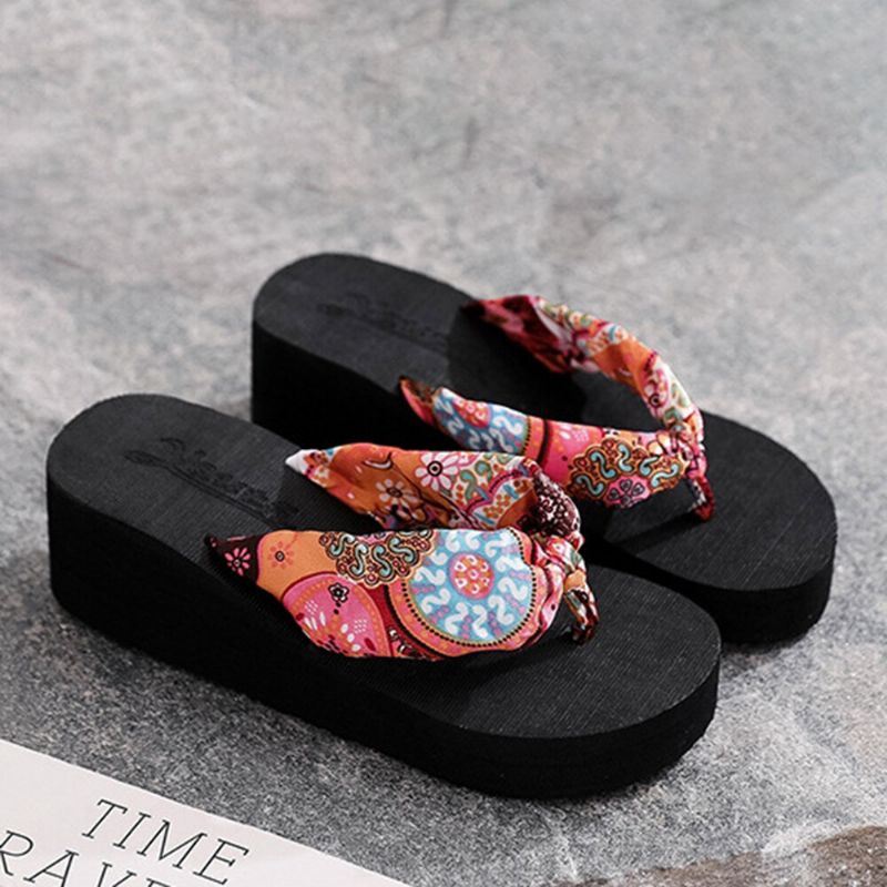 Dameskleding Band Clip Toe Platform Slippers