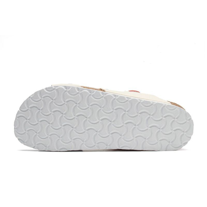 Heren Ademend Antislip Cork Bodem Geopend Strand Casual Slide Slipper