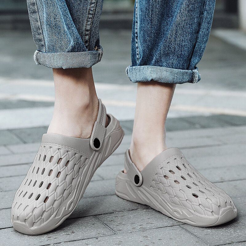 Heren Ademend Uitgehold Twee Manieren Casual Slippers