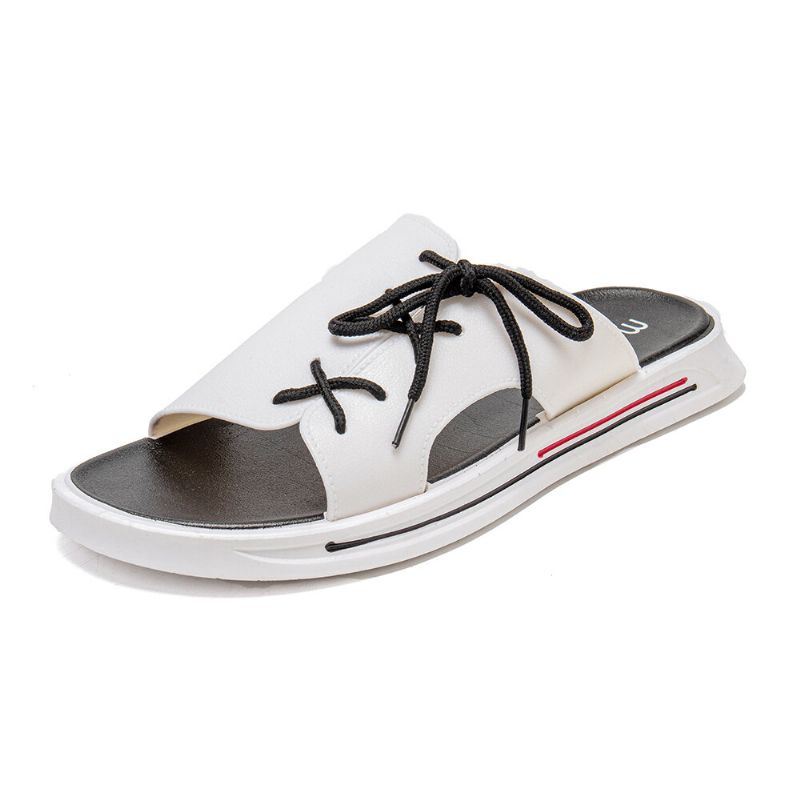 Heren Antislip Ademend Comfortabele Slide Zachte Buitenzool Casual Strandslippers