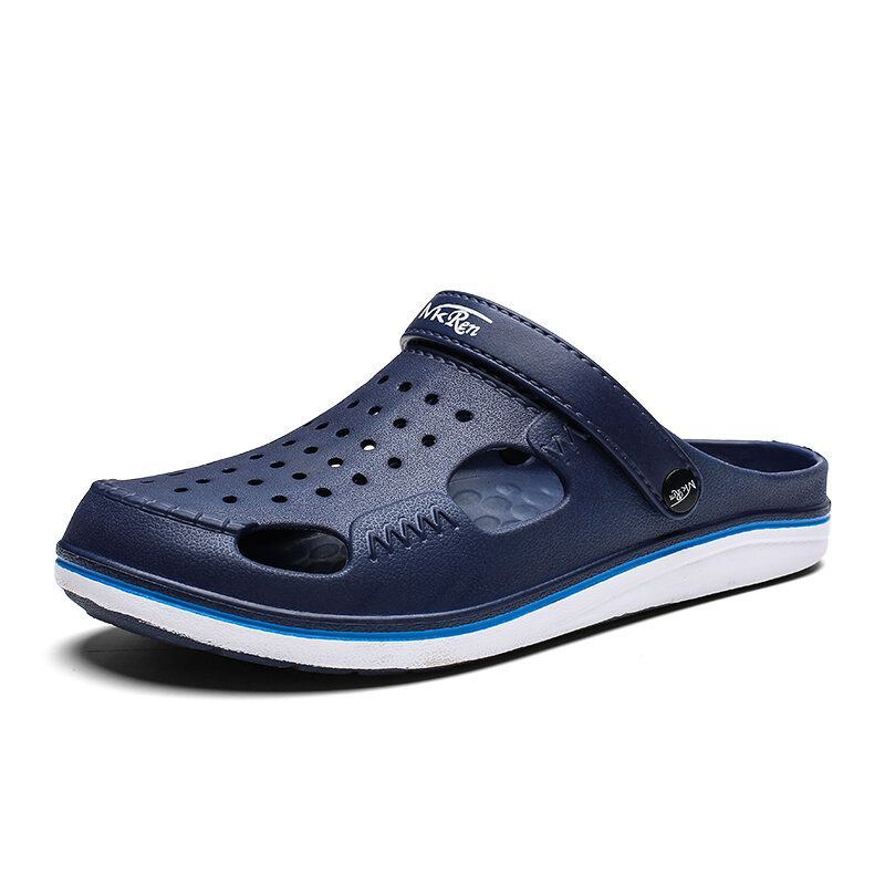 Heren Antislip Ademend Uitgehold Waterdicht Gesloten Teen Casual Strandslippers