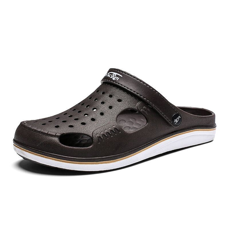 Heren Antislip Ademend Uitgehold Waterdicht Gesloten Teen Casual Strandslippers