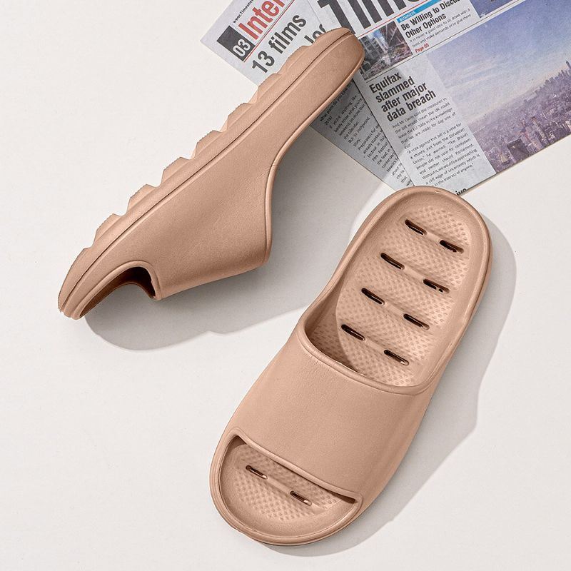 Heren Antislip Zachte Dikke Zool Open Teen Casual Badkamer Slippers