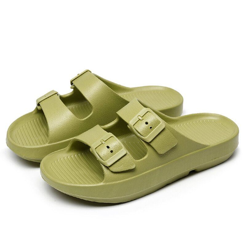 Heren Badkamer Antislip Gesp Slip Op Zachte Zolen Outdoor Slippers