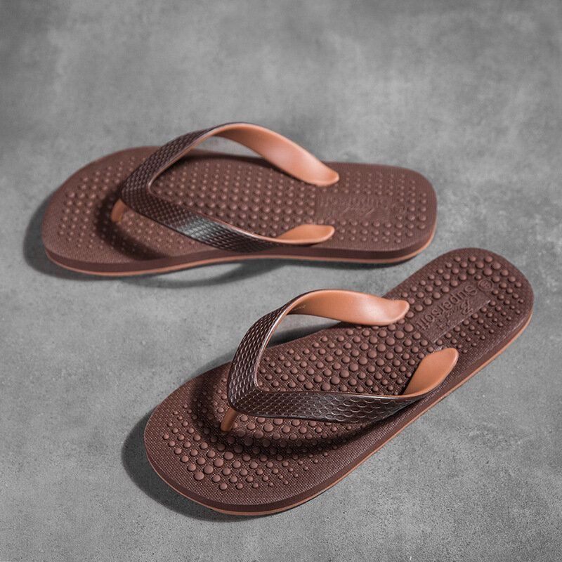 Heren Casual Flip-flop Massage Deeltjes Thuis Slippers