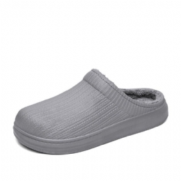 Heren Comfy Brede Fit Riund Toe Backless Easy Slip-on Thuis Slippers