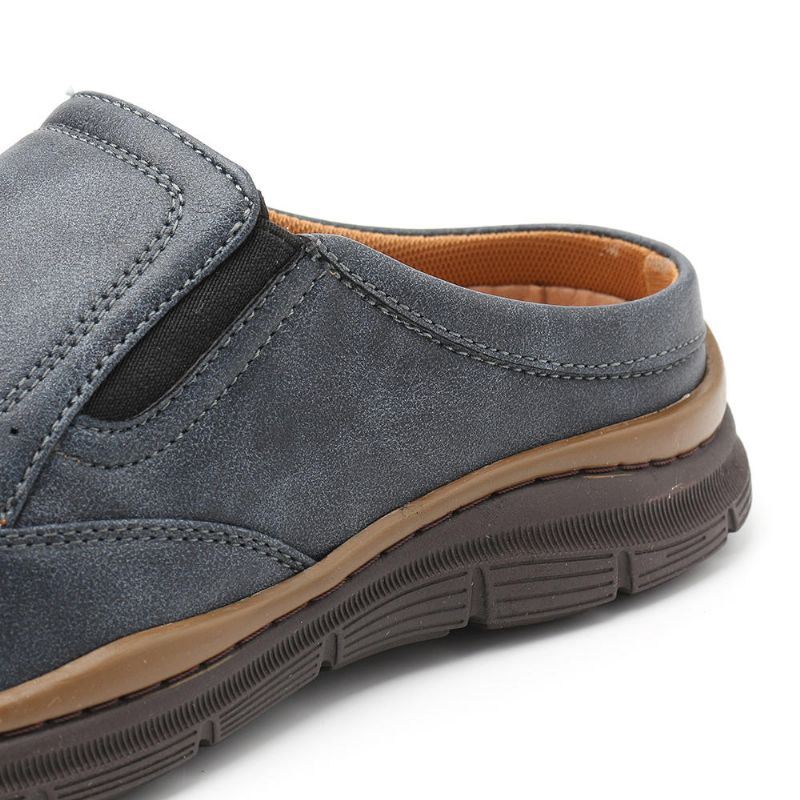 Heren Dagelijks Casual Kantoorwerk Zachte Leren Slippers