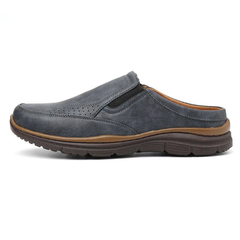 Heren Dagelijks Casual Kantoorwerk Zachte Leren Slippers