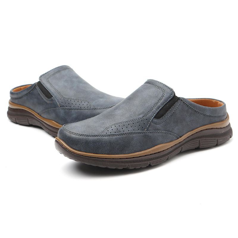 Heren Dagelijks Casual Kantoorwerk Zachte Leren Slippers