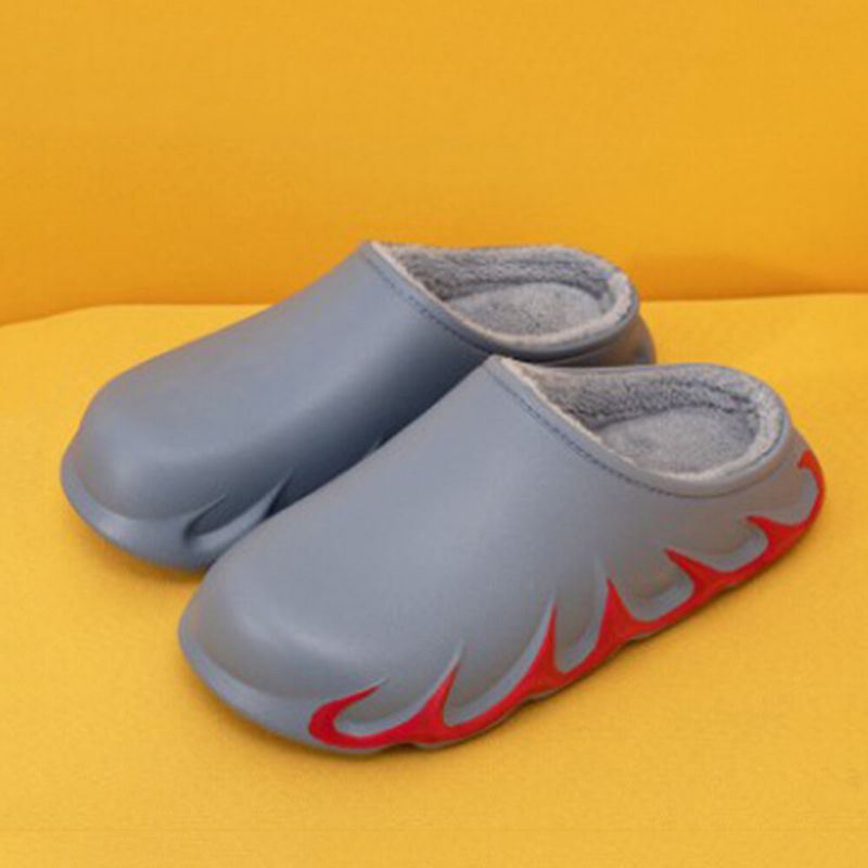 Heren Flame Floating Edge Comfy Warm Cotton Home Slippers