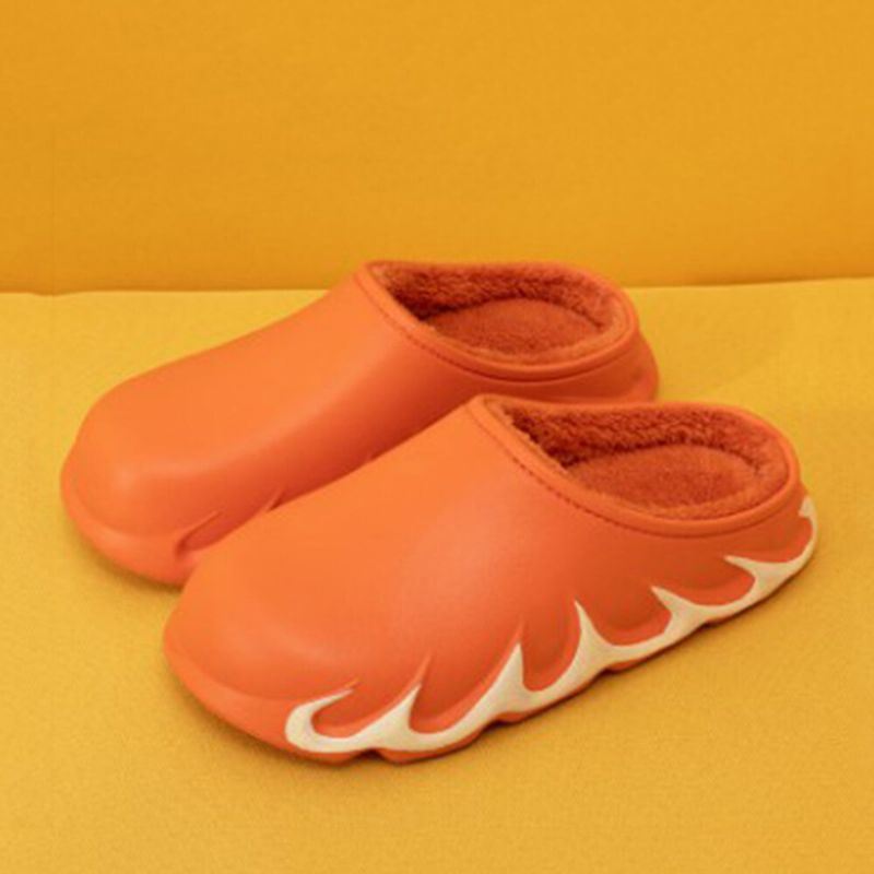 Heren Flame Floating Edge Comfy Warm Cotton Home Slippers