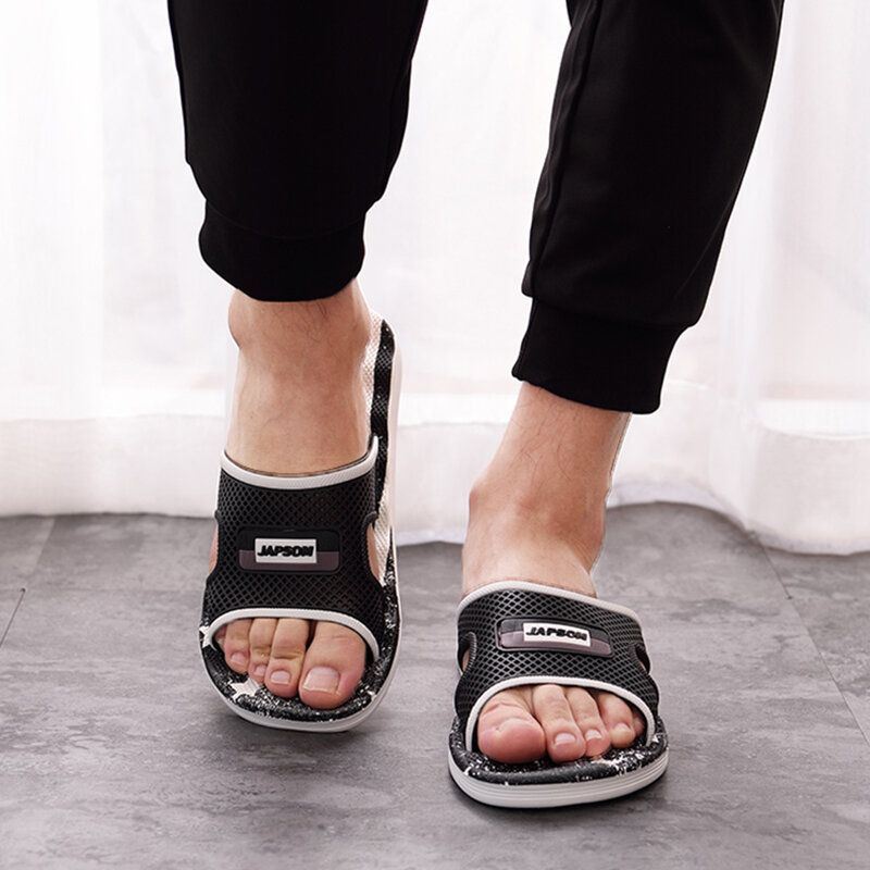 Heren Hollow Comfy Soft Sole Slide Sandalen Thuis Casual Slippers