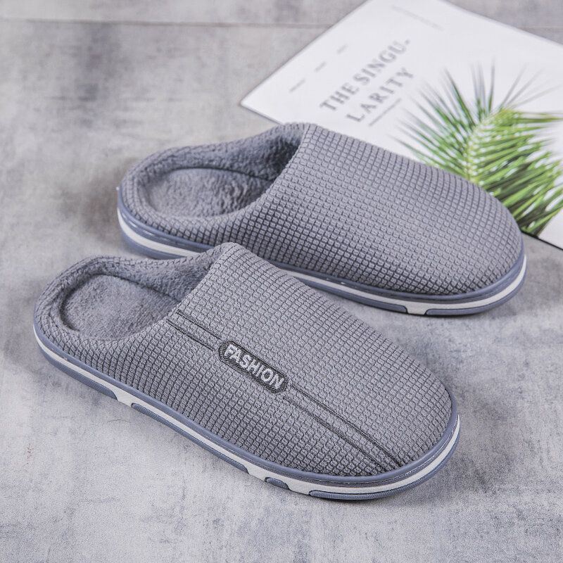 Heren Katoenen Doek Antislip Warm Soft Home Slippers