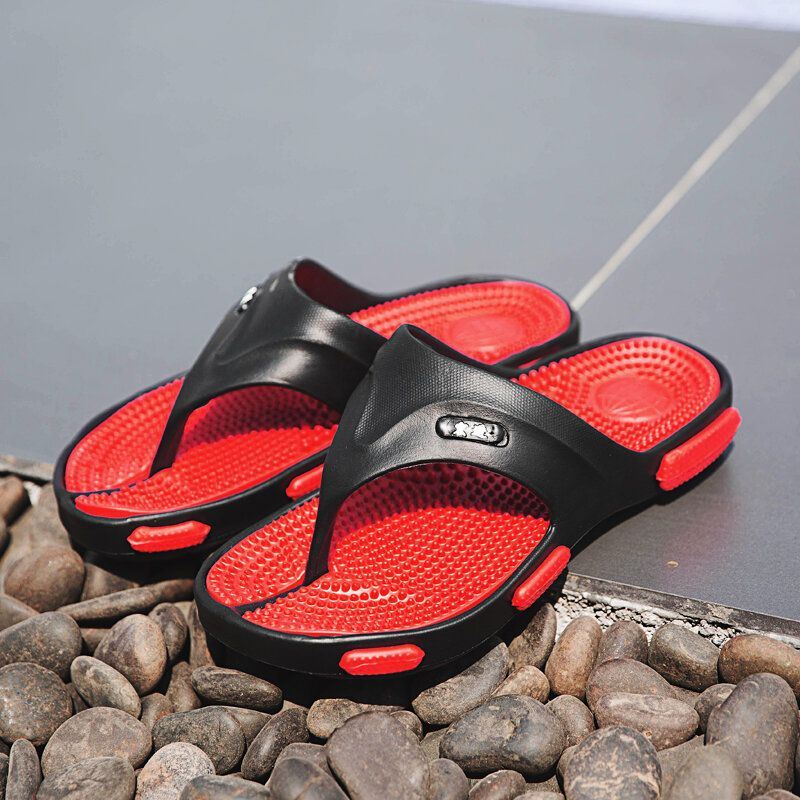 Heren Massage Slippers Casual Zachte Strandslippers