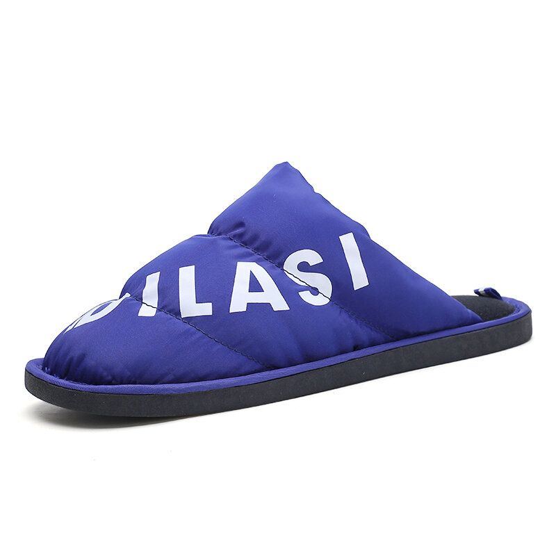 Heren Stijlvol Letterpatroon Lichtgewicht Warm Zacht Antislip Huisslippers