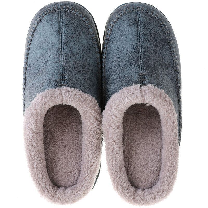 Heren Warm Gevoerde Slip On Thuis Casual Winter Slippers