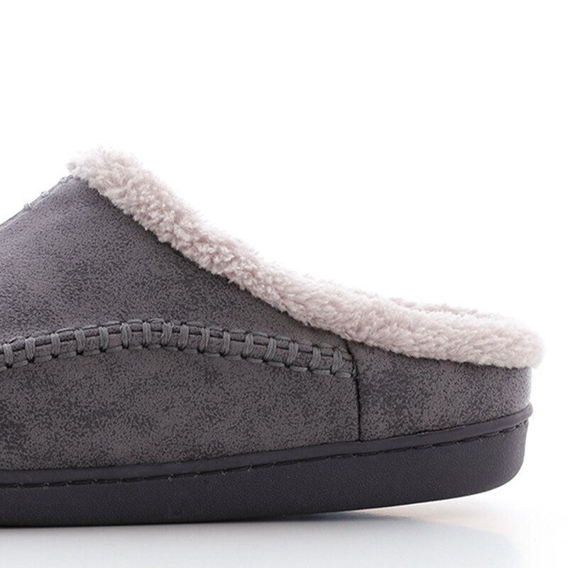 Heren Warm Gevoerde Slip On Thuis Casual Winter Slippers