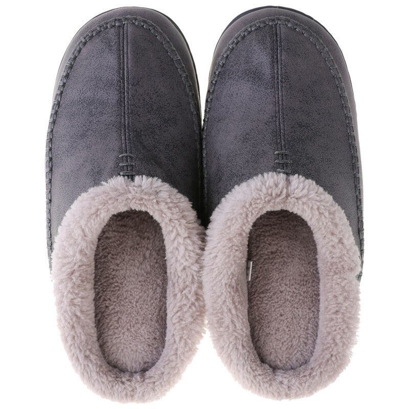 Heren Warm Gevoerde Slip On Thuis Casual Winter Slippers