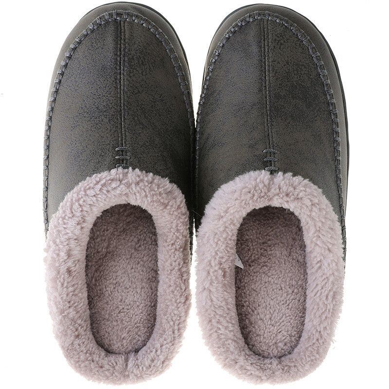 Heren Warm Gevoerde Slip On Thuis Casual Winter Slippers